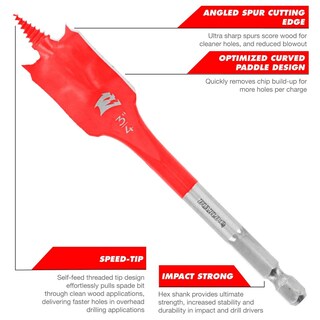 Foto 3 | Foto 3 | Taladro Para Madera Spade Bit Diablo Dsp2050 De 1 3 Cm X 15 Cm - Venta Internacional.