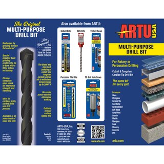 Foto 2 | Foto 2 | Broca Artu Con Punta De Carburo De Tungsteno 1/2 X 6 25 Pulgadas - Venta Internacional.