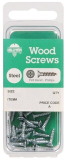 Foto 1 | Foto 1 | Tornillos Para Madera Hillman Número 4 X 19 Mm L Phillips Galvanizados - Venta Internacional.