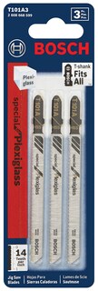 Foto 2 | Foto 2 | Hojas De Sierra Bosch T101a3 De 4 Pulgadas 14 Tpi Plexiglás Paquete De 3 - Venta Internacional.