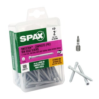 Foto 1 | Foto 1 | Tornillos Para Molduras Compuestas De Madera Spax #8 X 5 Cm Paquete De 100 - Venta Internacional.