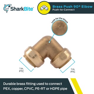Foto 2 | Foto 2 | Elbow Sharkbite 1 Pulgada 90° Conector De Latón Pex Copper - Venta Internacional.