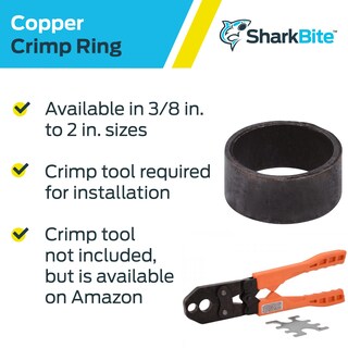 Foto 4 | Foto 4 | Anillos De Crimpado Para Tubos Pex Sharkbite De Cobre De 1/2 Pulgada Paquete De 25 - Venta Internacional.