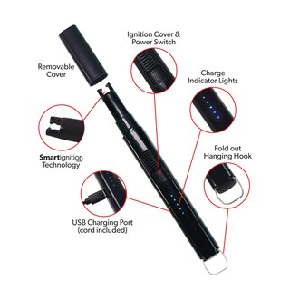 Foto 4 | Foto 4 | Encendedor Eléctrico Recargable Proud Grill Smartignition Black - Venta Internacional.