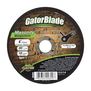 Foto 1 | Foto 1 | Cuchilla De Corte Para Mampostería Gator De 4 Cm De Profundidad X 1 6 Cm De Óxido De Aluminio - Venta Internacional.