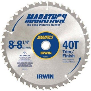 Foto 1 | Foto 1 | Hoja De Sierra Irwin Marathon De 8 25 Pulgadas Con Moldura De Carburo 40t - Venta Internacional.