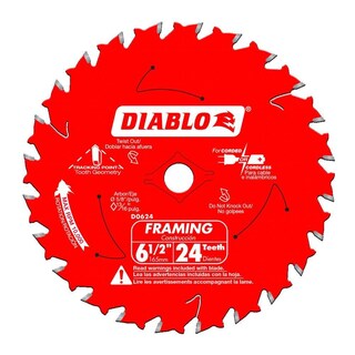 Foto 1 | Foto 1 | Saw Blade Diablo D0624a Con Marco De 16 5 Cm Y 24 Dientes - Venta Internacional.