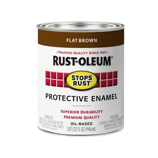 Foto 1 | Foto 1 | Paint Rust-oleum Detiene La Oxidación De Un Cuarto De Galón Marrón A Base De Aceite - Venta Internacional.