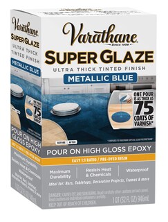 Foto 3 | Foto 3 | Resina Epoxídica Varathane 370905 Super Glaze Pour-on Color Azul Metalizado - Venta Internacional.