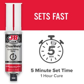 Foto 2 | Foto 2 | Jeringa Epoxídica J-b Weld Clearweld Quick Set 25 Ml - Venta Internacional.
