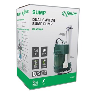 Foto 4 | Foto 4 | Bomba De Sump Zoeller 3/4 Hp 80 Gpm Hierro Fundido Flotador Vertical - Venta Internacional.