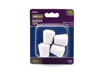 Foto 1 | Foto 1 | Furniture Leg Tips Projex 1 3 Cm Color Blanco Redondo Paquete De 4 Unidades - Venta Internacional.