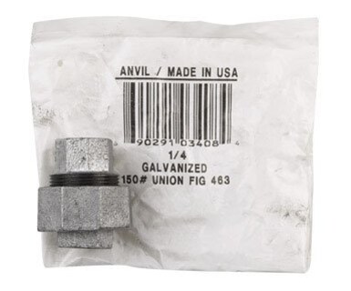 Foto 1 | Foto 1 | Acoplamiento De Hierro Maleable Galvanizado Anvil Union De 1/4 Pulgadas - Venta Internacional.