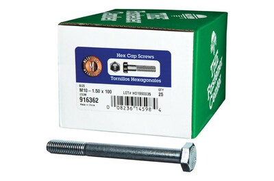 Foto 1 | Foto 1 | Tornillo Hillman M10-1 50 X 100 Mm Con Tapa Hexagonal De Acero Paquete De 25 - Venta Internacional.
