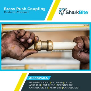 Foto 5 | Foto 5 | Acoplamiento De Plomería Sharkbite De Latón De 3/8 Pulgadas Con Conexión A Presión - Venta Internacional.