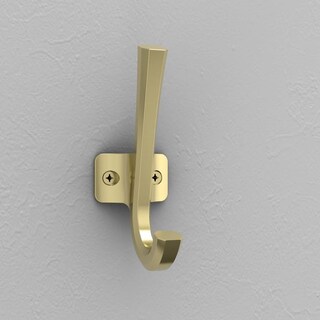 Foto 6 | Foto 6 | Gancho De Almacenamiento National Hardware N337-914 En Ángulo Dorado Cepillado De 12 5 Cm - Venta Internacional.