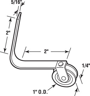 Foto 2 | Foto 2 | Paquete De 2 Rodillos Tensores Para Puertas Mosquiteras De Plástico Prime-line - Venta Internacional.