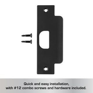 Foto 2 | Foto 2 | Puerta Asa Strike Plate Brinks Color Negro Mate Comercial - Venta Internacional.