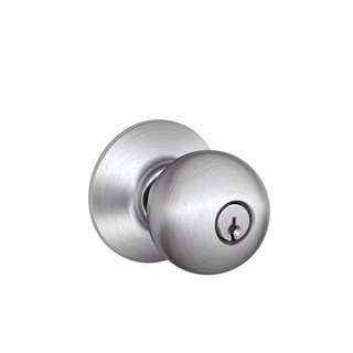 Foto 2 | Foto 2 | Cerradura De Entrada Schlage F51csvorb626 Satin Chrome Orbit - Venta Internacional.
