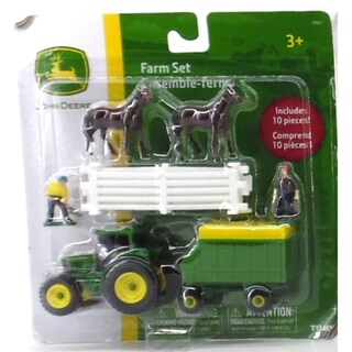 Foto 1 | Foto 1 | Farm Set John Deere Ertl Mini De 10 Piezas Con Tractor De 5 Cm De Largo - Venta Internacional.