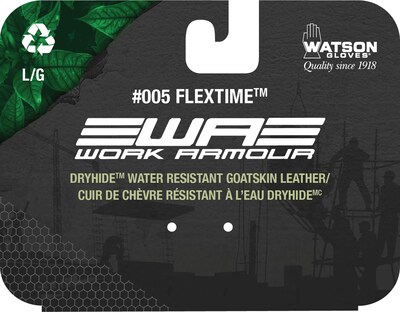 Foto 2 | Foto 2 | Guantes De Trabajo Watson Gloves Flextime De Piel De Cabra Resistentes Al Agua Talla M - Venta Internacional.