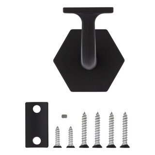 Foto 5 | Foto 5 | Soporte De Barandilla National Hardware Powell Negro Mate - Venta Internacional.