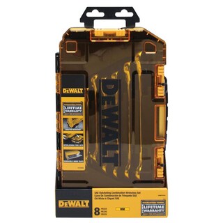 Foto 2 | Foto 2 | Juego De Llaves Combinadas Con Trinquete Dewalt 8 Piezas Métricas - Venta Internacional.