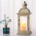 Farol Para Velas Needomo 14 4 Pulgadas Vintage Metal Cristal Transparente - Venta Internacional.