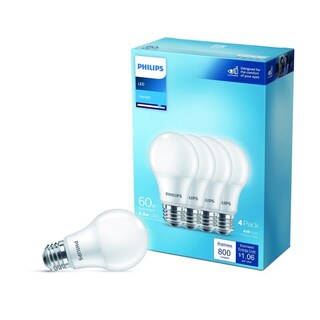 Foto 2 | Foto 2 | Bombilla Led Philips A19 E26 Luz Día Equivalente A 60w Paquete De 4 - Venta Internacional.