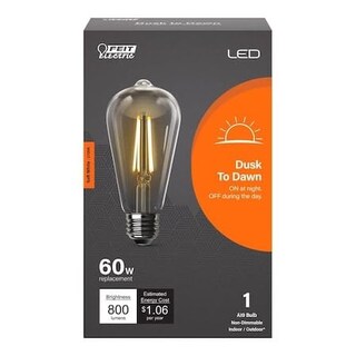 Foto 1 | Foto 1 | Bombilla Led Feit Electric St19 E26 Color Blanco Suave Del Anochecer Al Amanecer - Venta Internacional.