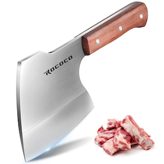Foto 1 | Foto 1 | Cuchillo Para Huesos De Carne Estilo Rococó Forjado A Mano De Espiga Completa - Venta Internacional.