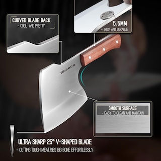 Foto 4 | Foto 4 | Cuchillo Para Huesos De Carne Estilo Rococó Forjado A Mano De Espiga Completa - Venta Internacional.