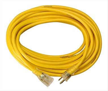 Foto 1 | Foto 1 | Cable De Extensión Chaqueta Amarilla Resistente 25 Pies Calibre 12 - Venta Internacional.
