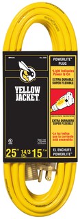 Foto 1 | Foto 1 | Cable De Extensión Yellow Jacket 2886 Con Certificación Ul 14/3 15 A 7 62 M - Venta Internacional.