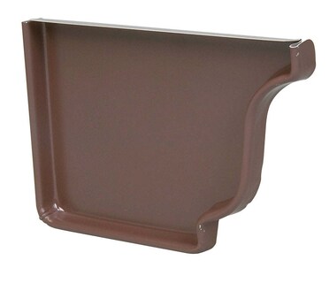 Foto 1 | Foto 1 | Tapa Izquierda Amerimax De Aluminio Marrón K De 5 Cm Para Canalones De 13 Cm - Venta Internacional.