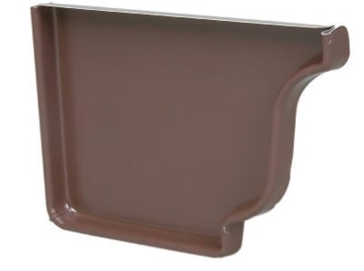 Foto 2 | Foto 2 | Tapa Izquierda Amerimax De Aluminio Marrón K De 5 Cm Para Canalones De 13 Cm - Venta Internacional.