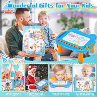 Foto 3 | Foto 3 | Pizarra Magnética Para Dibujar Con Garabatos Merguez Para Niños De 1 A 3 Años - Venta Internacional.