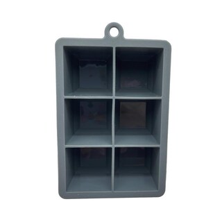 Foto 1 | Foto 1 | Bandeja De Silicona Para Cubitos De Hielo Blueoco 6 Cubos Gris - Venta Internacional.