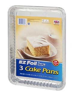 Foto 1 | Foto 1 | Juego De Moldes Para Tartas Ez Foil 31 X 21 X 3 Cm Oblongos Paquete De 3 - Venta Internacional.