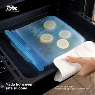 Foto 4 | Foto 4 | Bolsa De Almacenamiento De Alimentos Ziploc Endurables 8 Tazas De Silicona - Venta Internacional.
