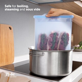 Foto 5 | Foto 5 | Bolsa De Almacenamiento De Alimentos Ziploc Endurables 8 Tazas De Silicona - Venta Internacional.