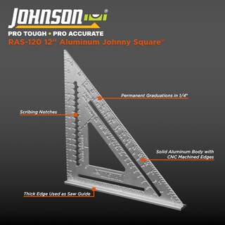 Foto 2 | Foto 2 | Rafter Square Johnson Ras-120 30 Cm De Aluminio Plateado - Venta Internacional.