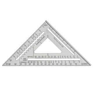 Foto 4 | Foto 4 | Rafter Square Johnson Ras-120 30 Cm De Aluminio Plateado - Venta Internacional.