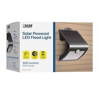 Foto 1 | Foto 1 | Luz De Seguridad Solar Feit Electric Con Sensor De Movimiento Led Negra - Venta Internacional.