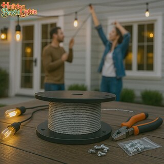 Foto 5 | Foto 5 | Luces Navideñas Brillantes De Alambre De Acero Galvanizado 152 M Resistentes A La Corrosión - Venta Internacional.
