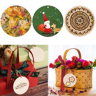 Foto 5 | Foto 5 | Círculos De Madera Awizom De 7 5 Cm 120 Unidades Con Agujeros Para Manualidades - Venta Internacional.