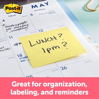 Foto 3 | Foto 3 | Notas Adhesivas Post-it 7 6 Cm X 7 6 Cm 4 Blocs De 50 Hojas Amarillo Canario - Venta Internacional.
