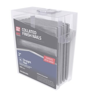 Foto 2 | Foto 2 | Uñas Grip-rite Finish Nails Maxb64896 De Acero Inoxidable 316 De 2 Pulgadas 16 Ga - Venta Internacional.