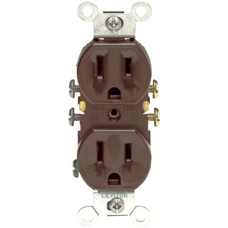 Foto 2 | Foto 2 | Receptáculo Dúplex Leviton S00-05320-00s 125 V 15 A Marrón - Venta Internacional.