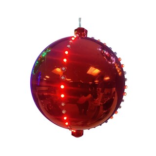 Foto 1 | Foto 1 | Adorno Iluminado Para Celebraciones Color Rojo 15 Cm Decoración Navideña - Venta Internacional.